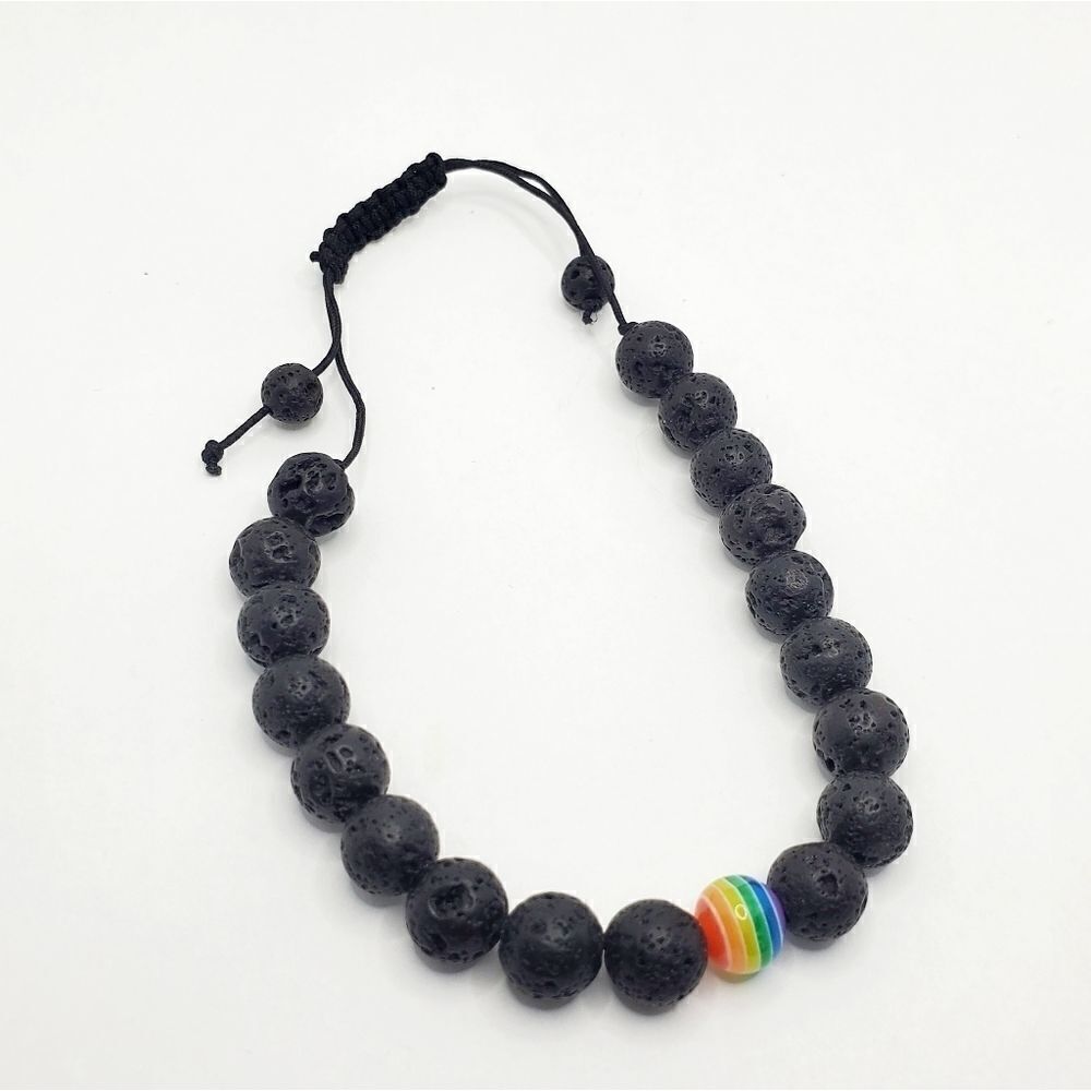 Hand Crafted Adjustable Pride Bracelet - Picture 9 of 12